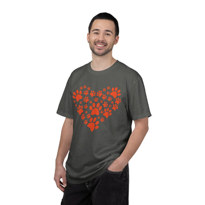 Heart Footprint Dogs - T-Shirt