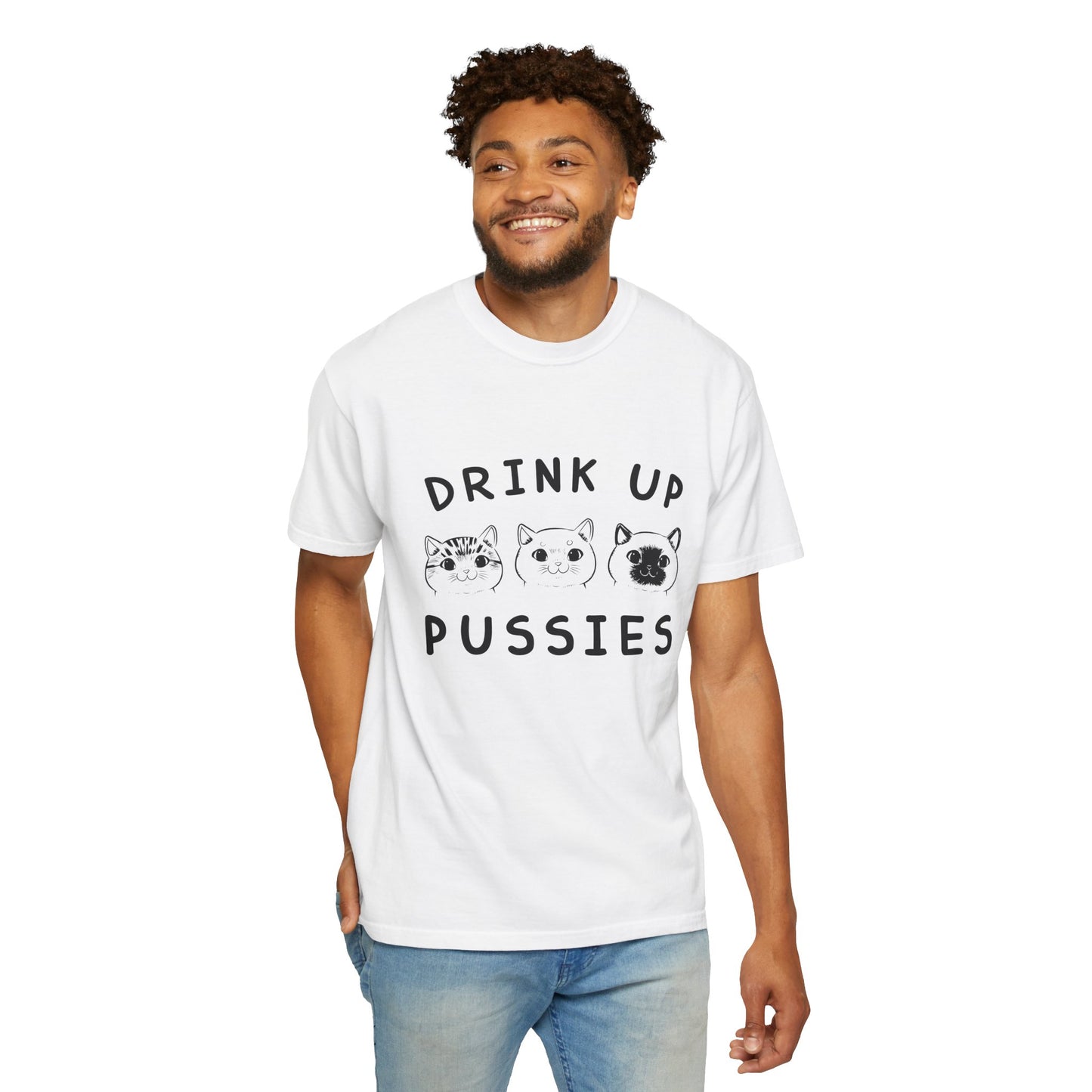 Drink Up Cat - T-Shirt