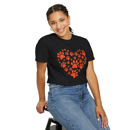 Heart Footprint Dogs - T-Shirt