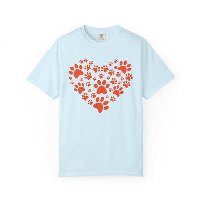 Heart Footprint Dogs - T-Shirt