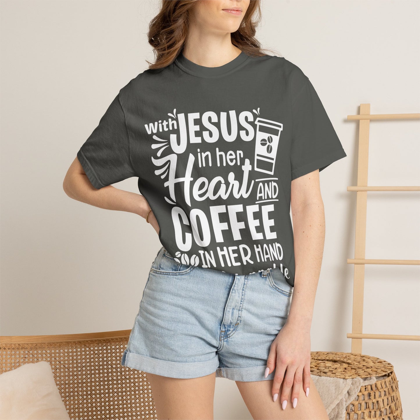 Jesus in Her Heart - T-Shirt