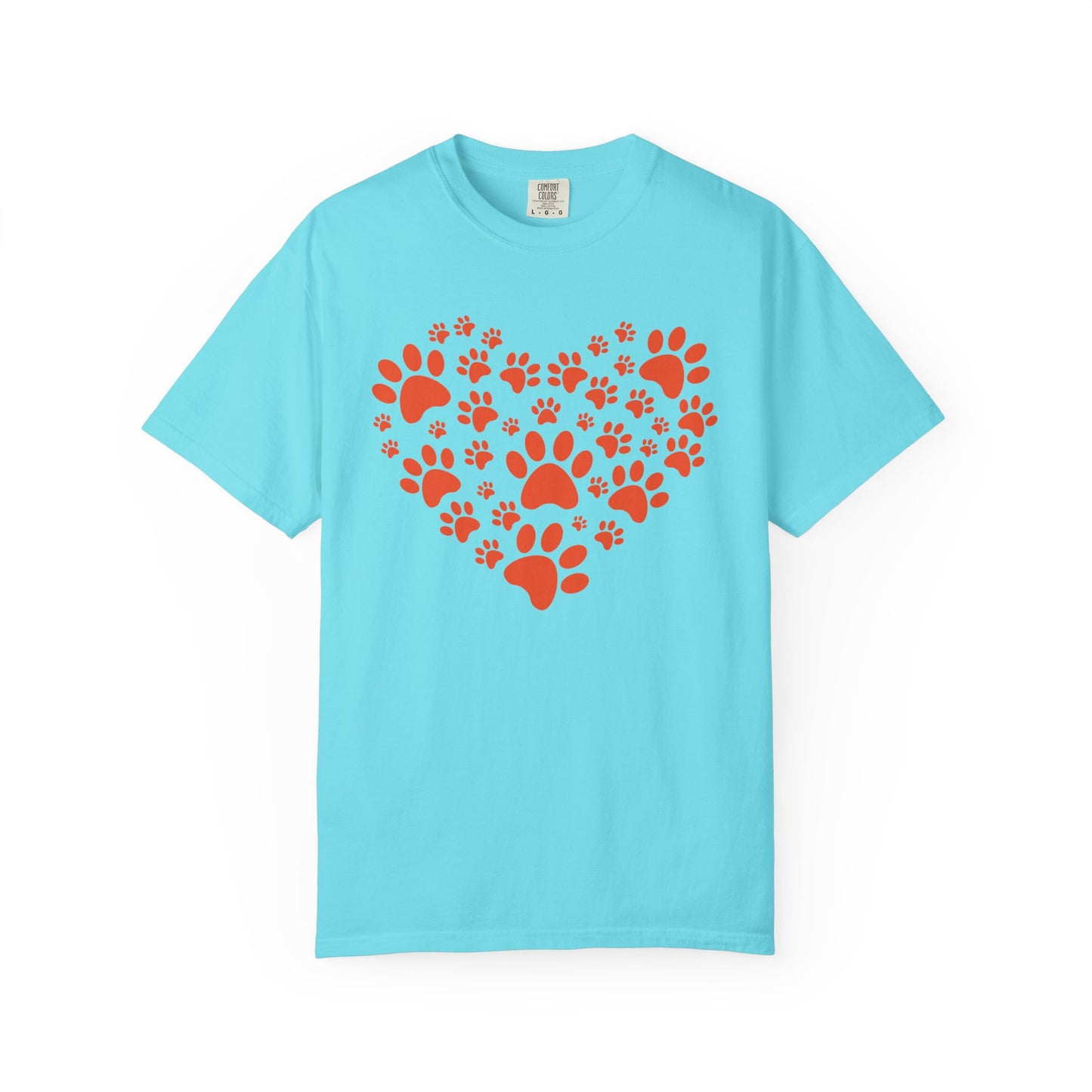 Heart Footprint Dogs - T-Shirt