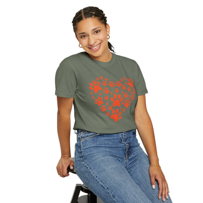 Heart Footprint Dogs - T-Shirt