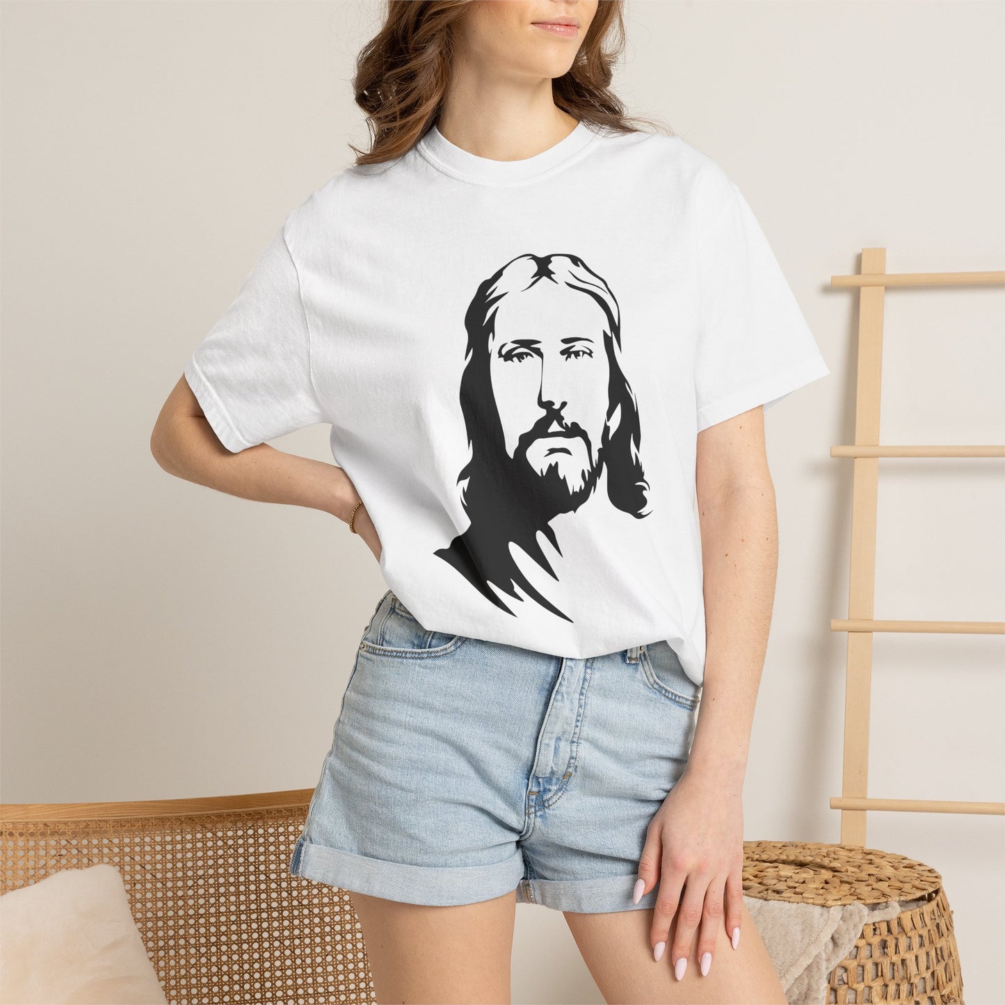 Jesus Portrait T-Shirt — Inspirational Christian Faith Tee