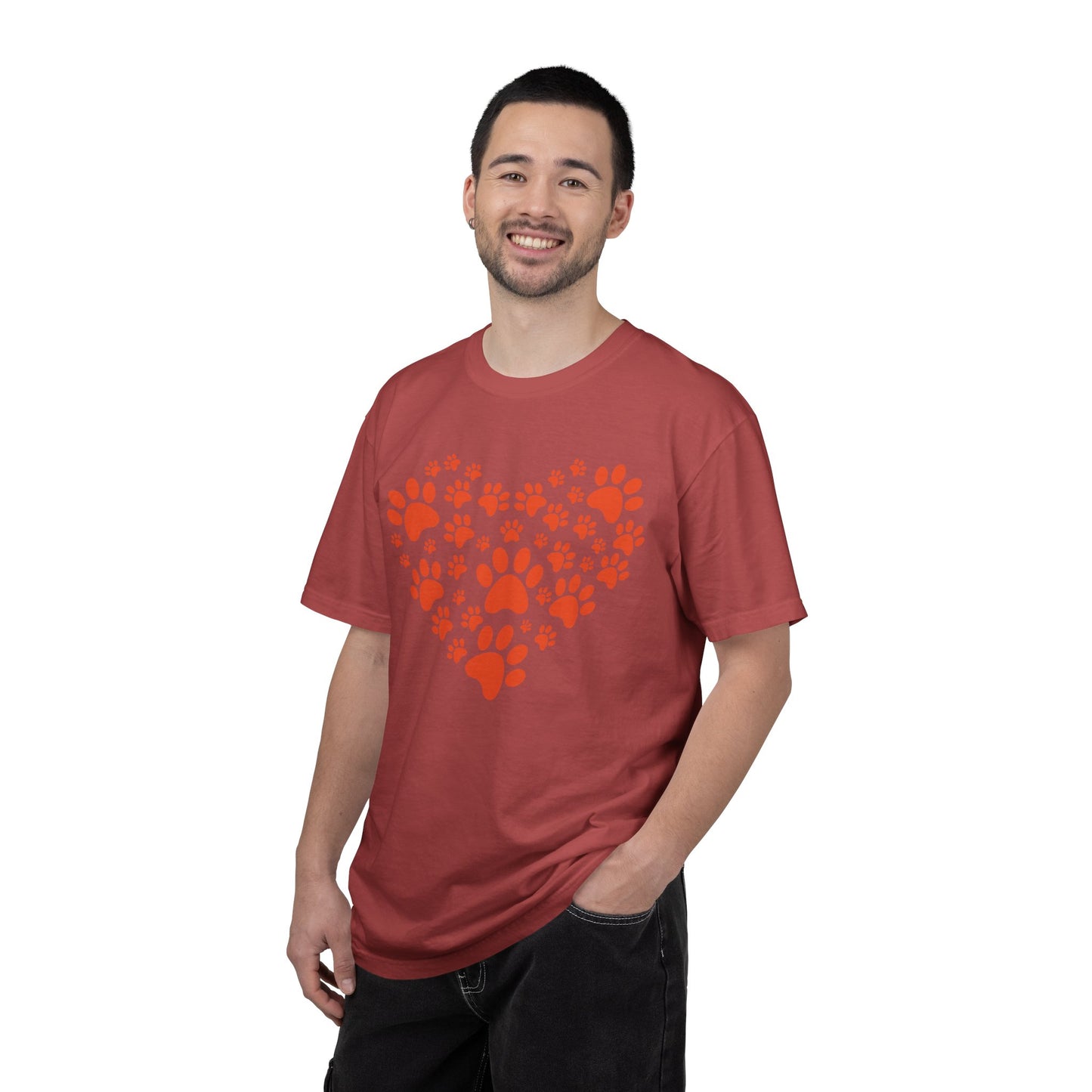 Heart Footprint Dogs - T-Shirt