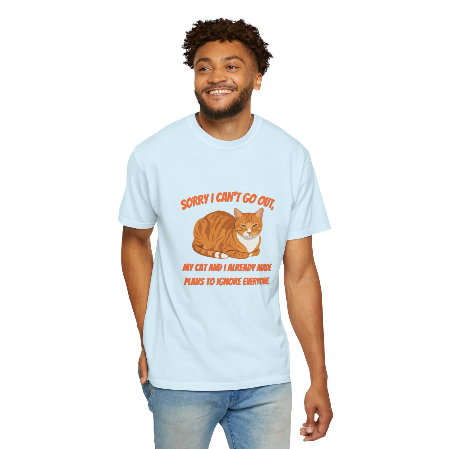 Sorry I Cant Go Cat - T-Shirt