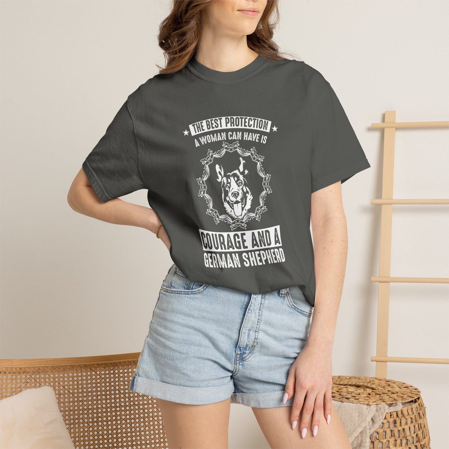 Woman Best Protection Dogs - T-Shirt