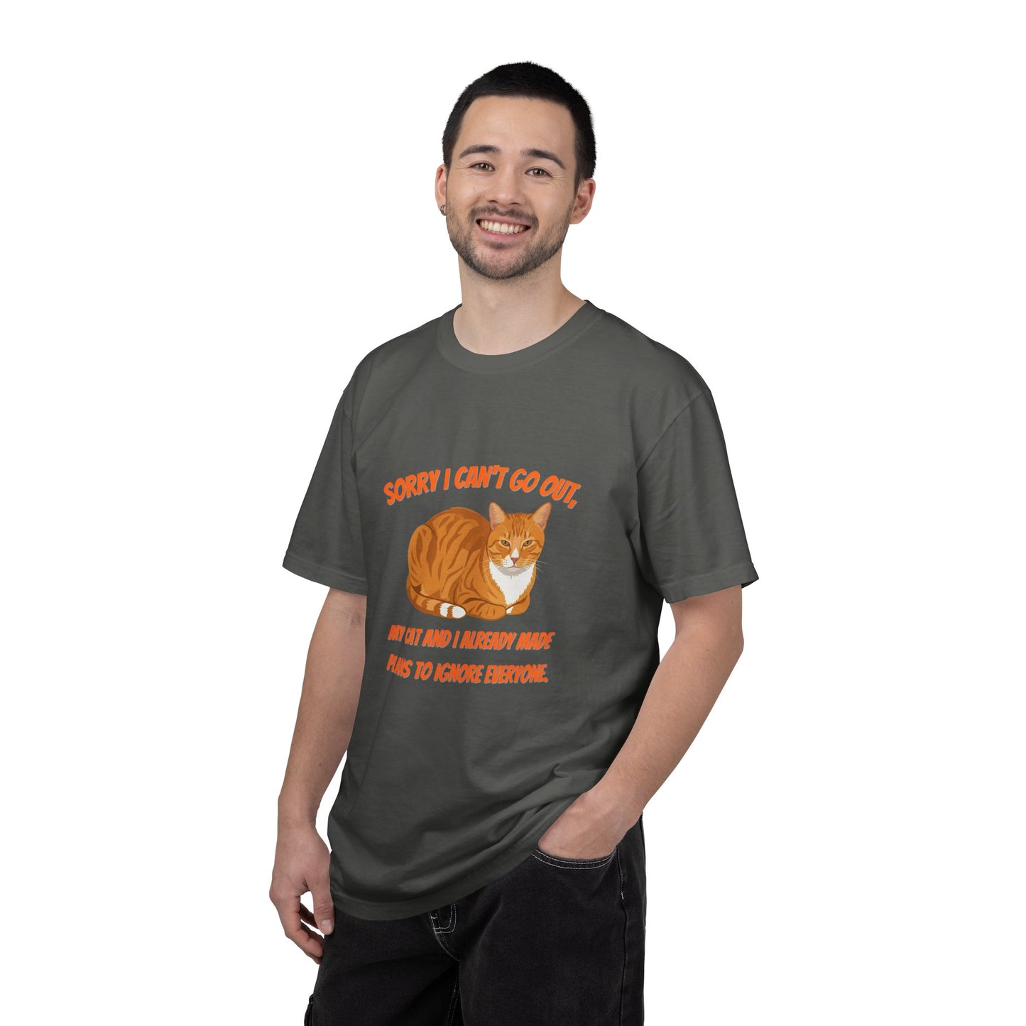 Sorry I Cant Go Cat - T-Shirt