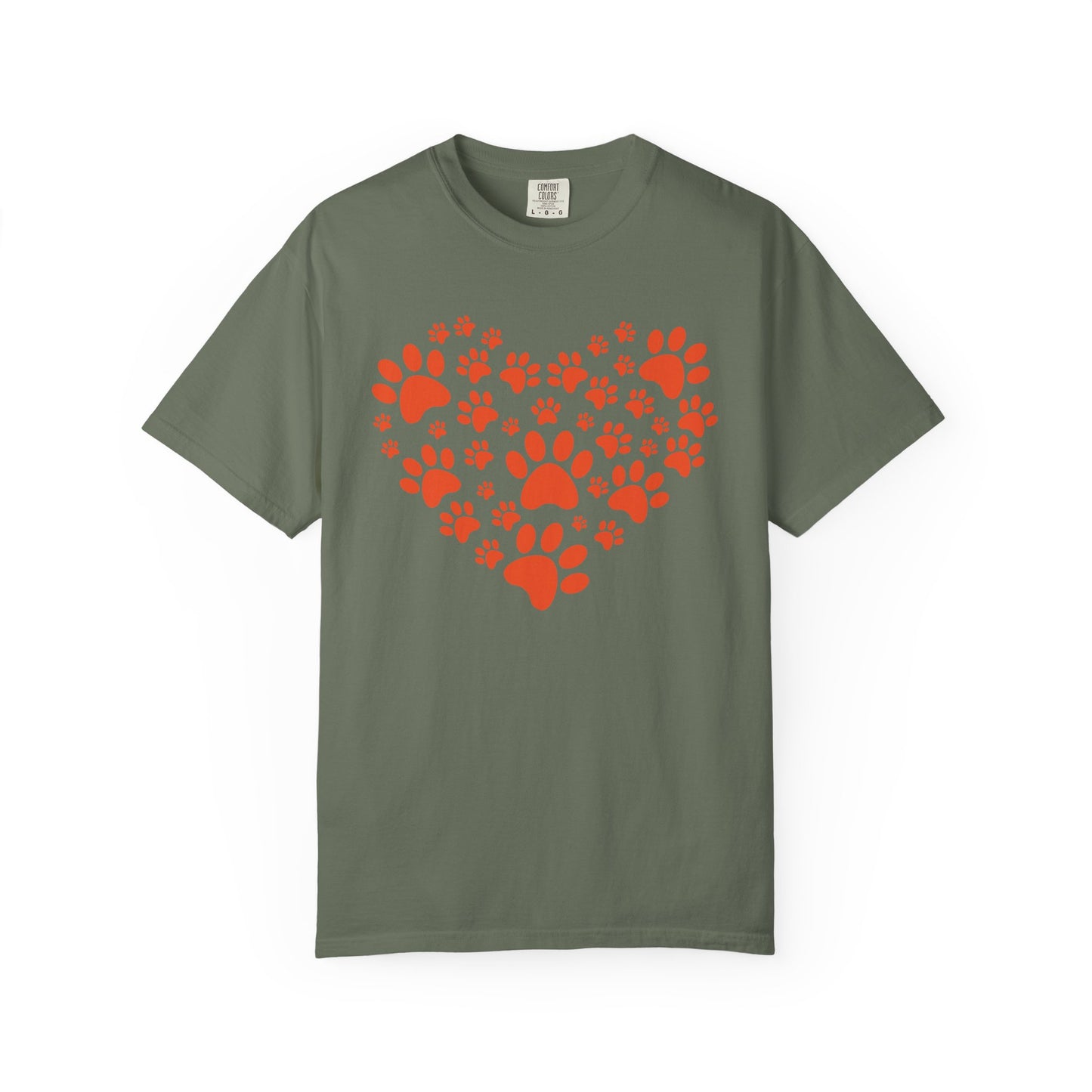 Heart Footprint Dogs - T-Shirt