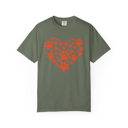 Heart Footprint Dogs - T-Shirt
