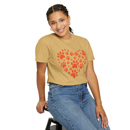 Heart Footprint Dogs - T-Shirt