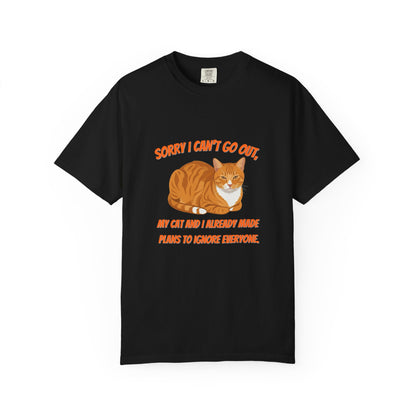 Sorry I Cant Go Cat - T-Shirt