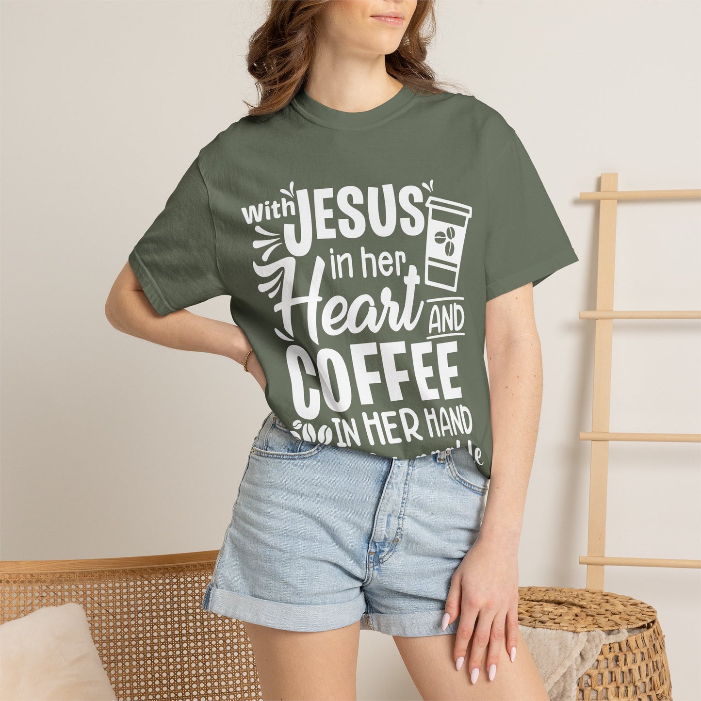 Jesus in Her Heart - T-Shirt