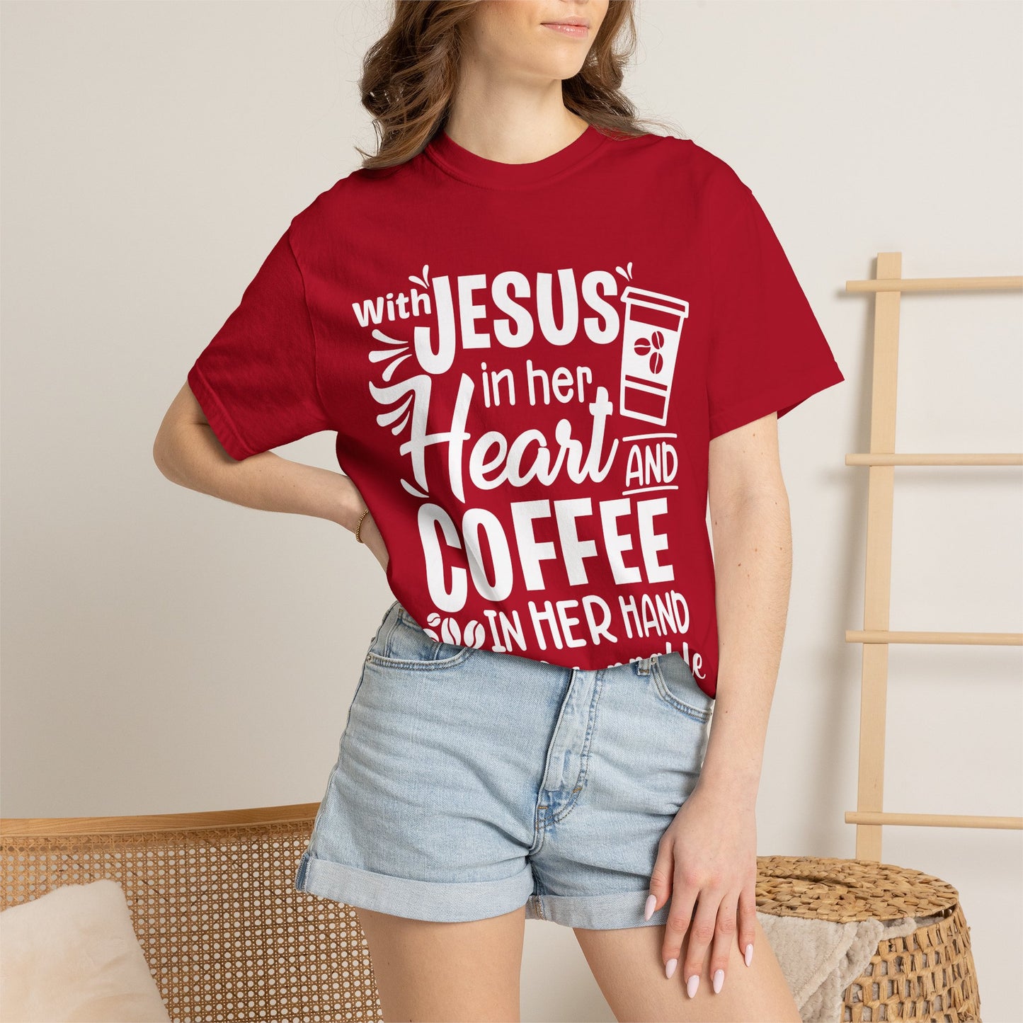 Jesus in Her Heart - T-Shirt